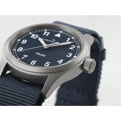 Hamilton H69401940 - Khaki Field 38 mm bl� safir Quartz