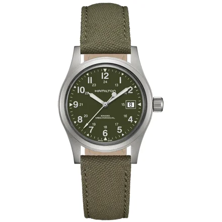 Hamilton H69439363 &ndash; Khaki Field klocka 38 mm, mekanisk, safirglas