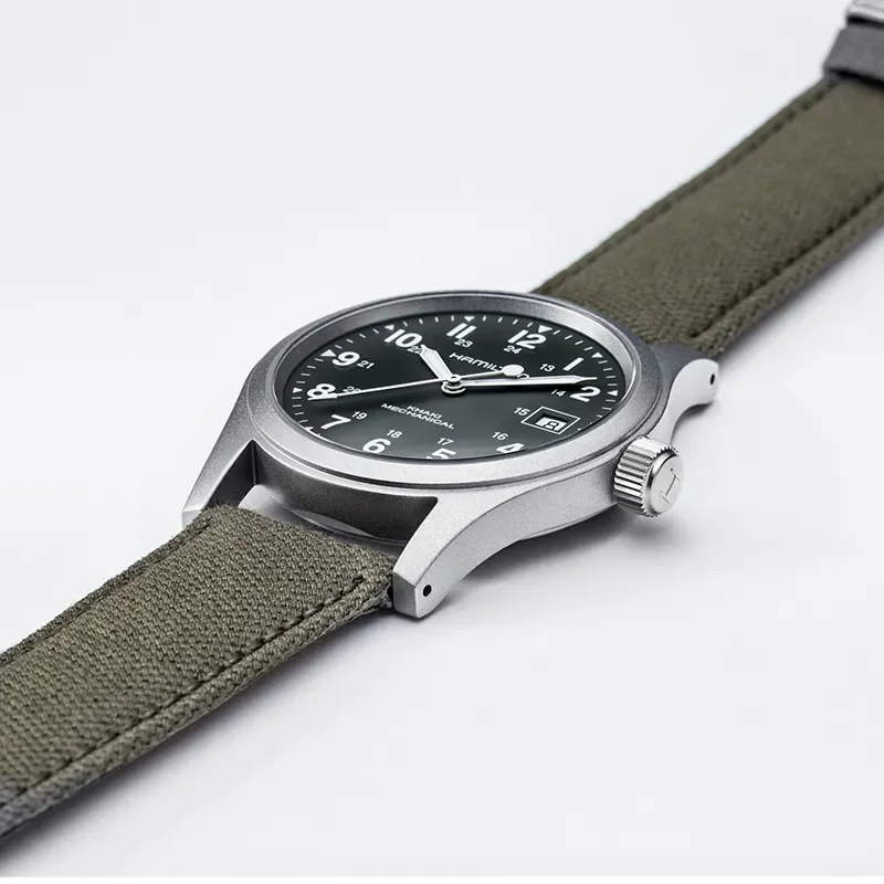 Hamilton H69439363 &ndash; Khaki Field klocka 38 mm, mekanisk, safirglas