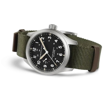 Hamilton H69509930 &ndash; Khaki Field 40 mm mekanisk klocka