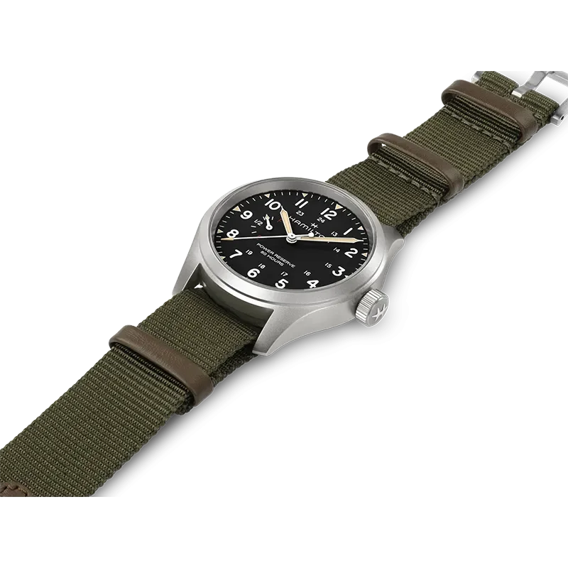 Hamilton H69509930 &ndash; Khaki Field 40 mm mekanisk klocka