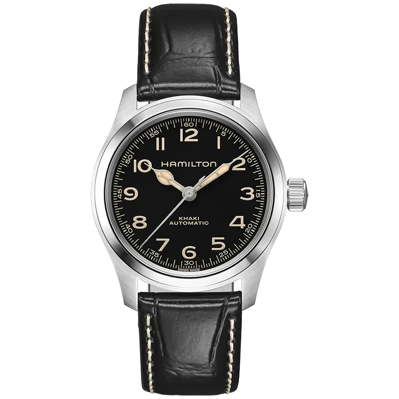 Hamilton H70405730 Khaki Field 38 mm Mekanisk klocka &ndash; Magnussons Ur G&ouml;teborg