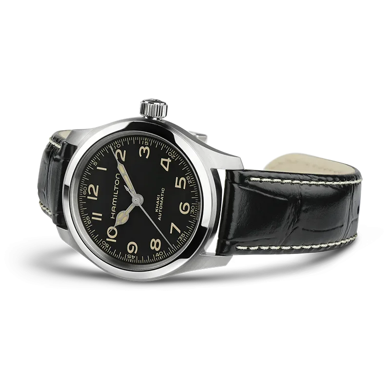 Hamilton H70405730 Khaki Field 38 mm Mekanisk klocka &ndash; Magnussons Ur G&ouml;teborg