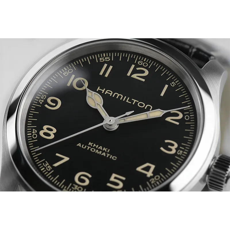 Hamilton H70405730 Khaki Field 38 mm Mekanisk klocka &ndash; Magnussons Ur G&ouml;teborg