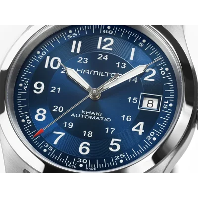 Hamilton H70455140 &ndash; Khaki Field mekanisk klocka 38 mm bl� safirglas