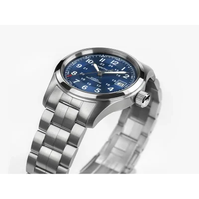 Hamilton H70455140 &ndash; Khaki Field mekanisk klocka 38 mm bl� safirglas