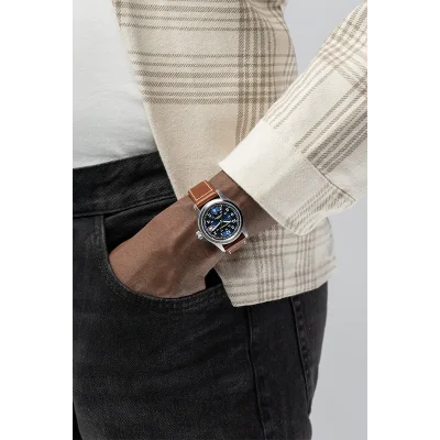 Hamilton H70455540 &ndash; Mekanisk Khaki Field klocka 38 mm bl�