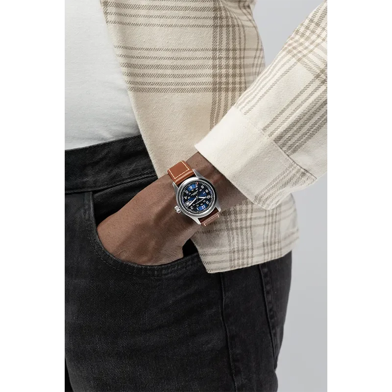 Hamilton H70455540 &ndash; Mekanisk Khaki Field klocka 38 mm bl�