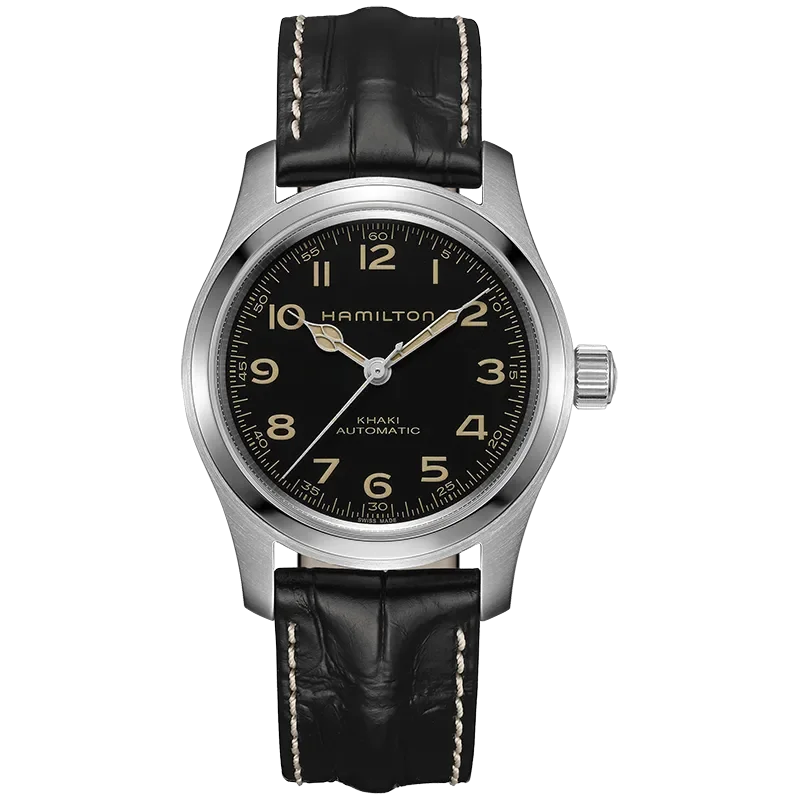 Hamilton H70605732 Khaki Field Herrklocka 42 mm Svart