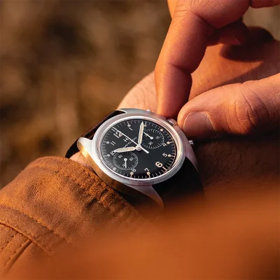 KHAKI PILOT PIONEER MC40-BK-L-BW