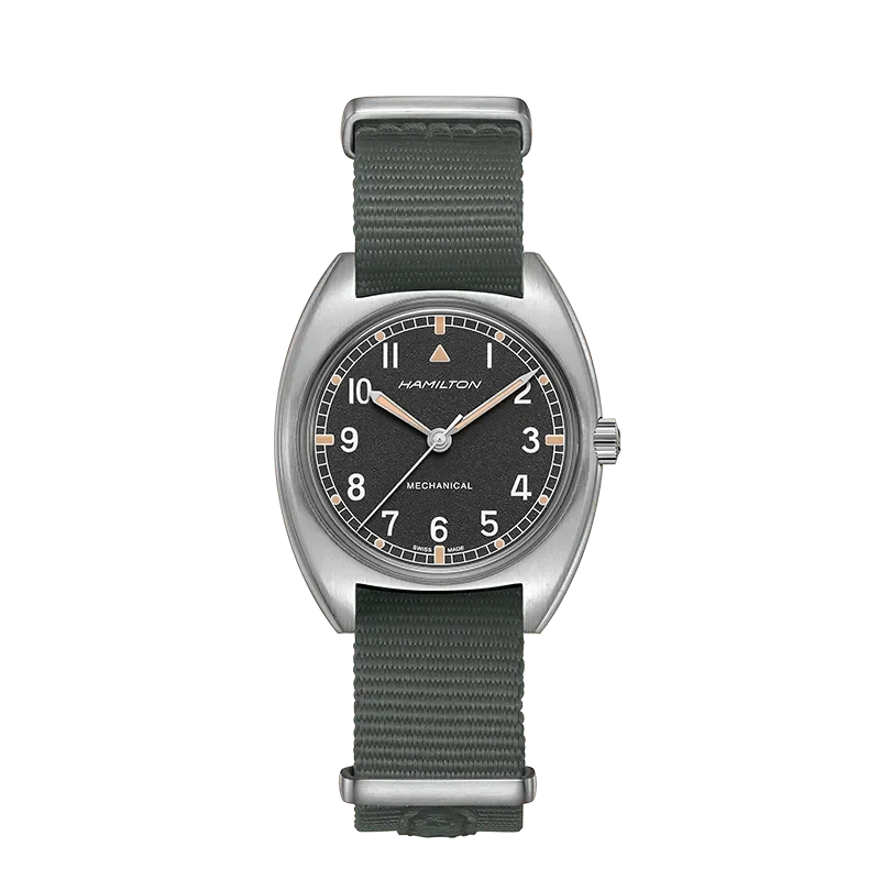 Hamilton H76419931 &ndash; Mekanisk klocka med pilotstil och vattent&auml;thet