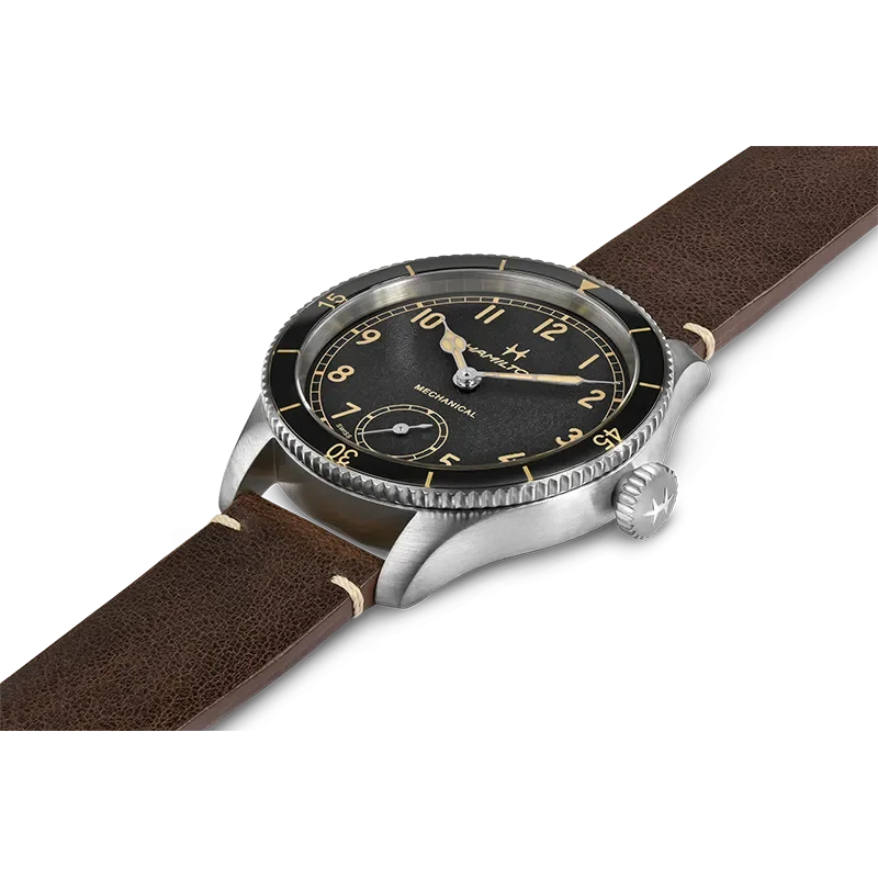 Hamilton H76719530 - Khaki Aviation Mekaniskt Ur 43 mm | Magnussons Ur