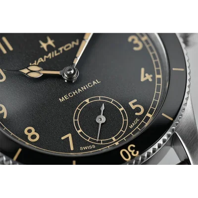 Hamilton H76719530 - Khaki Aviation Mekaniskt Ur 43 mm | Magnussons Ur