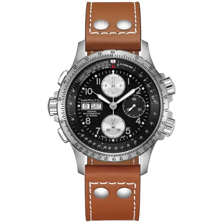 Hamilton H77616533 &ndash; Kvartsur med mekaniskt urverk och safirglas