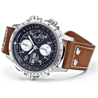 Hamilton H77616533 &ndash; Kvartsur med mekaniskt urverk och safirglas