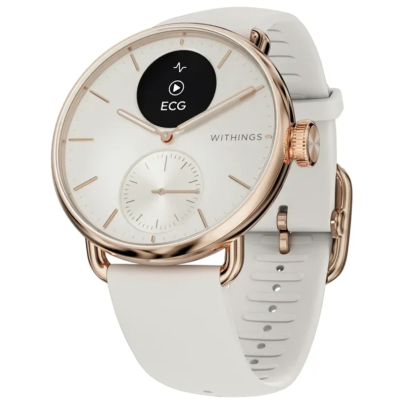 Withings Scanwatch 2 38mm Roséguld Vit Smartwatch