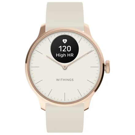 Withings Scanwatch Light Roséguld Vit Smartwatch