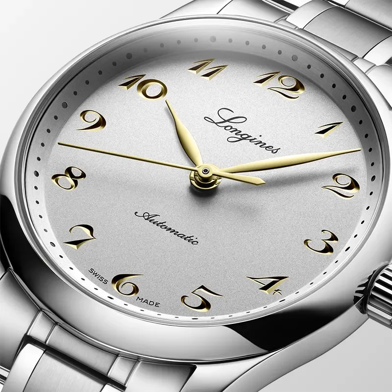 LONGINES SILVERED 12 ARAB YELLOW 2N
