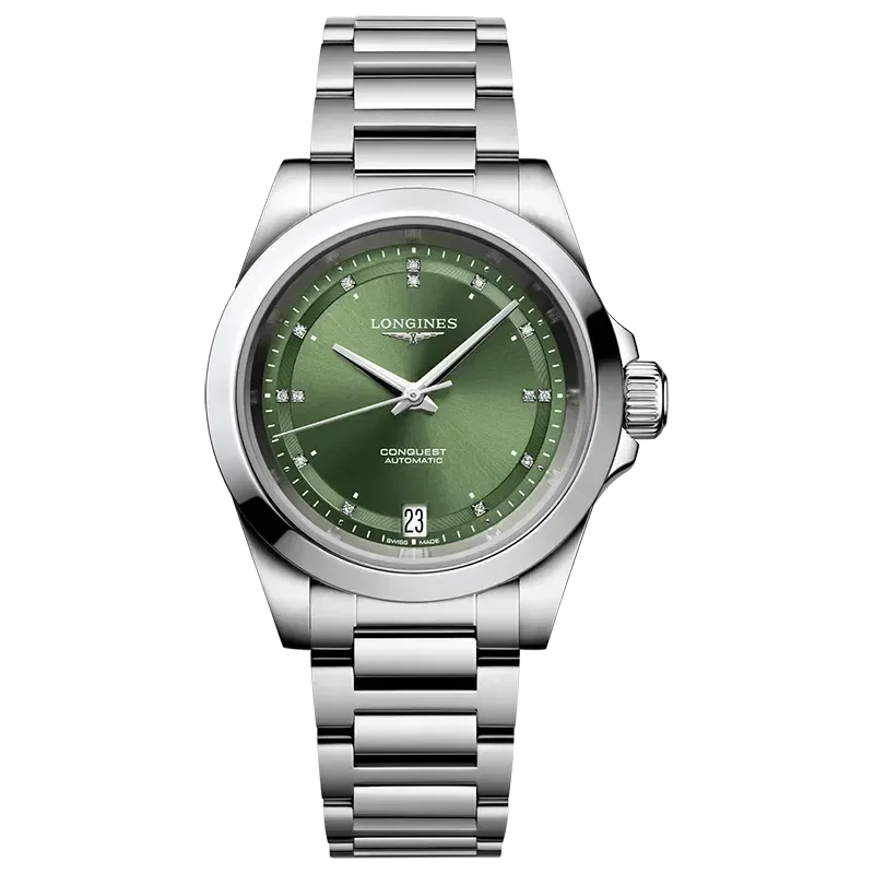 LONGINES GREEN 14 DIAMONDS