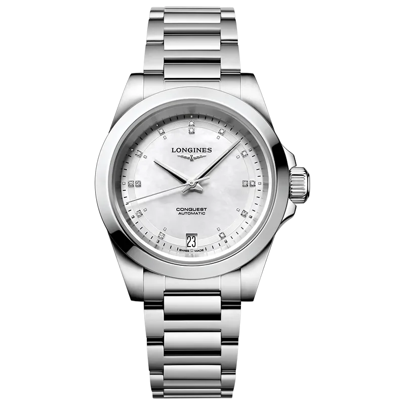 LONGINES MOP WHITE 14 DIAMONDS