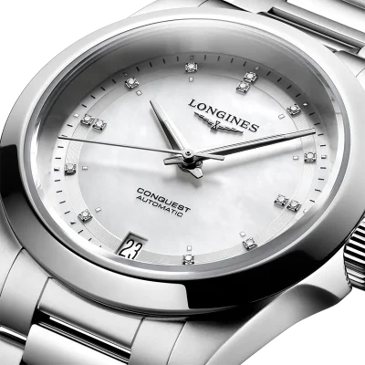 LONGINES MOP WHITE 14 DIAMONDS