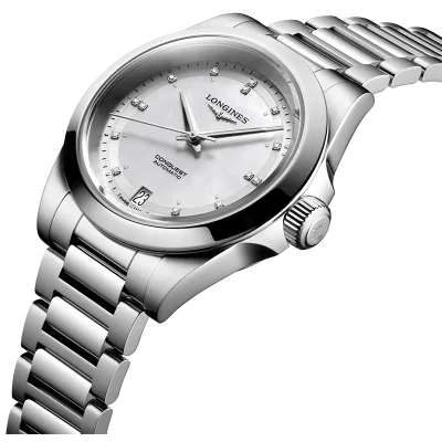 LONGINES MOP WHITE 14 DIAMONDS
