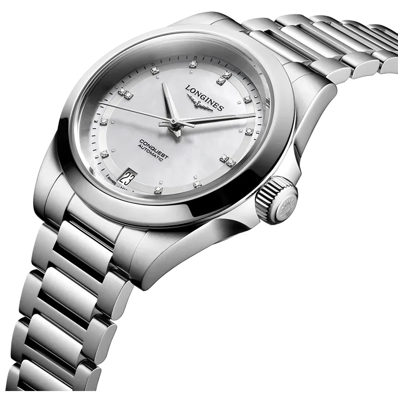 LONGINES MOP WHITE 14 DIAMONDS