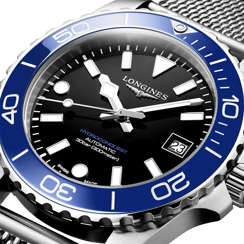 BLACK 11 INDEX BEZEL LUMINOUS BLUE