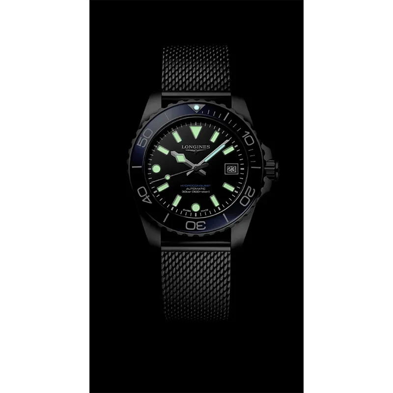 BLACK 11 INDEX BEZEL LUMINOUS BLUE