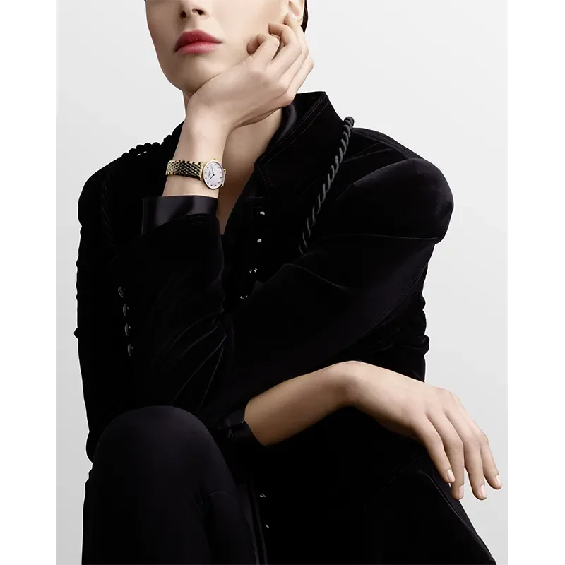 LONGINES WHITE MOTHER OF PEARL 12 DIAMONDS