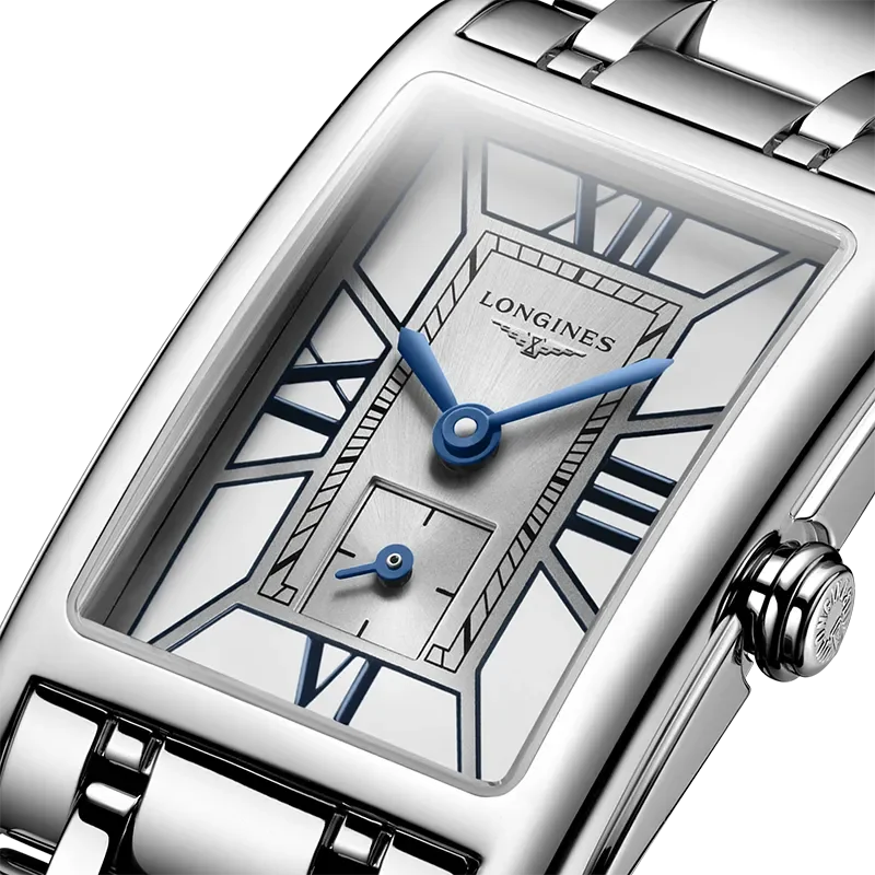 LONGINES WHITE SILVER 4 ROMAN 8 INDEX