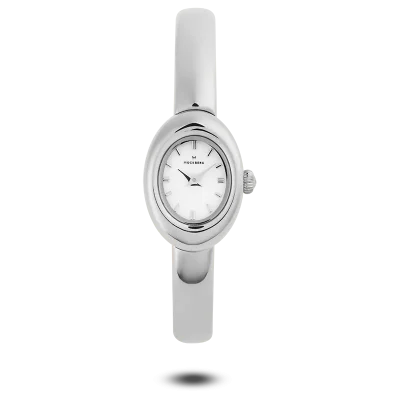 Mockberg Belle oval Bangle watch  silver small