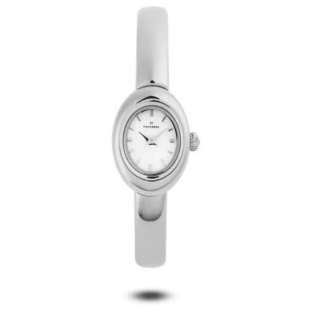 Mockberg Belle oval Bangle watch  silver small