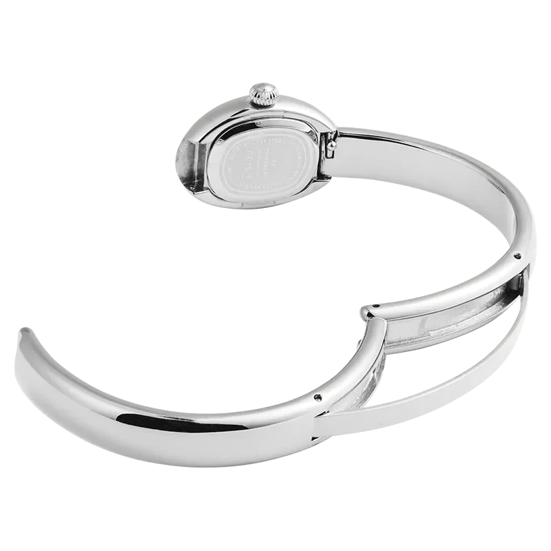 Mockberg Belle oval Bangle watch  silver small