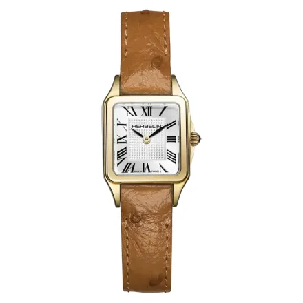 Herbelin Mini Luna Guld med Brunt Läderarmband 17407P1N08GD