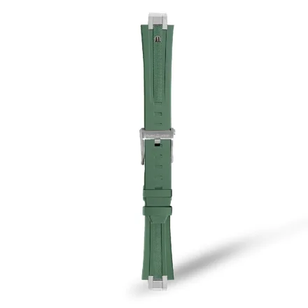 GREEN RUBBER FOR AI1118, AI6008, AI6058 & AI6158 WITH STAINLESS STEEL END-PIECE & PIN BUCKLE