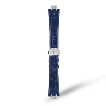 BLUE CALF LEATHER FOR AI1108, AI6007 & AI6057 WITH STAINLESS STEEL END-PIECE & FOLDING CLASP