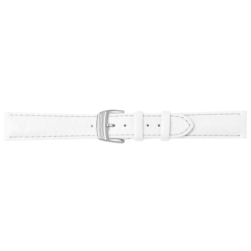 WHITE CALF LEATHER FOR FA1205 WITH STAINLESS STEEL PIN BUCKLE
