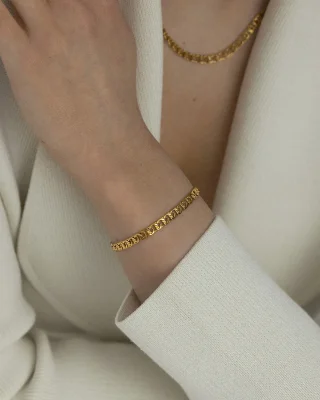 Mockberg Infinity Gold Armband MO300