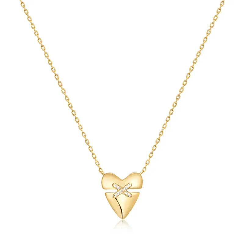 Ania Haie Heart KISS PAVE Halsband N057-02G