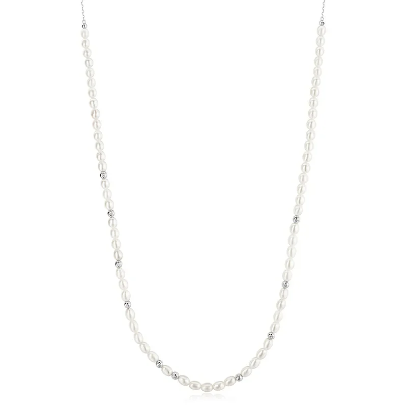 Ania Haie FRESHWATER PEARL AND CUBIC ZIRCONIA Halsband N058-06H