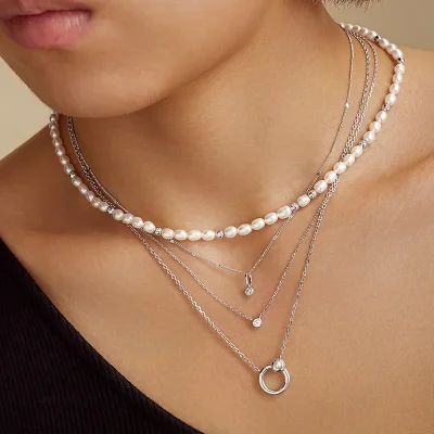 Ania Haie ROUND SOLITAIRE CUBIC ZIRCONIA Halsband N059-01H