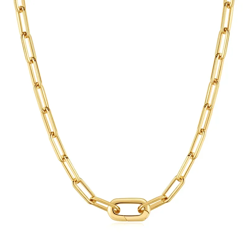 Ania Haie Guld LINKED CHUNKY Kedja Halsband N060-06G