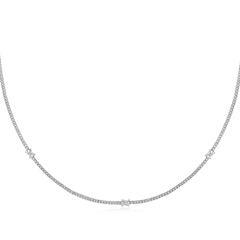 Ania Haie Silver CROSS STATION Halsband N061-05H