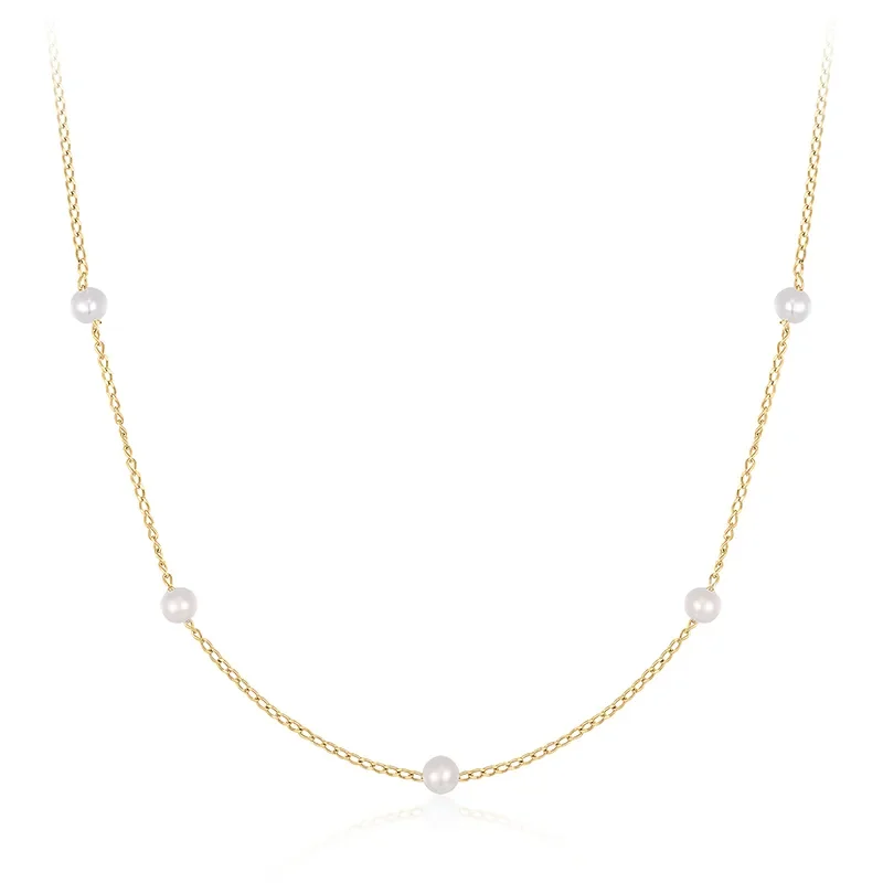 Ania Haie 14 KT Halsband PEARL STATION NAU009-03YG