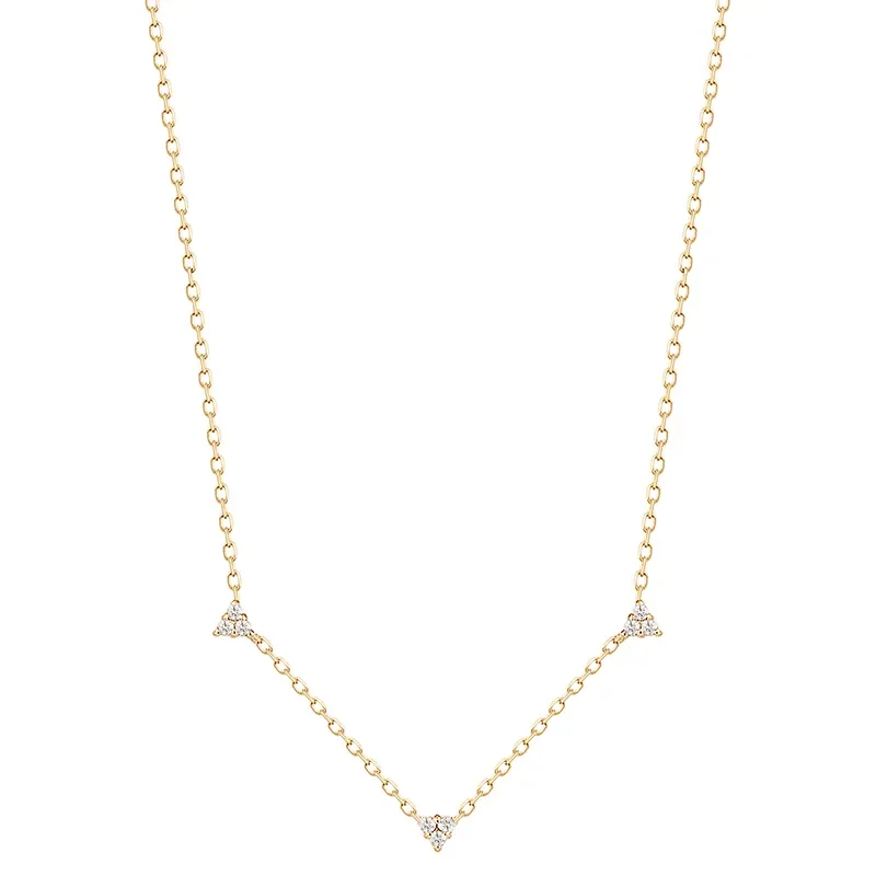 Ania Haie 14 KT Halsband NATURAL DIAMOND TRIPLE NAU009-04YG