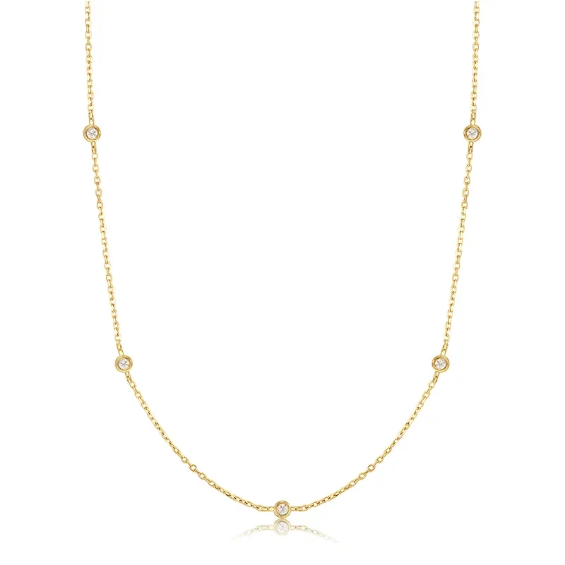 Ania Haie 14 KT Halsband NATURAL DIAMOND STATION NAU009-05YG