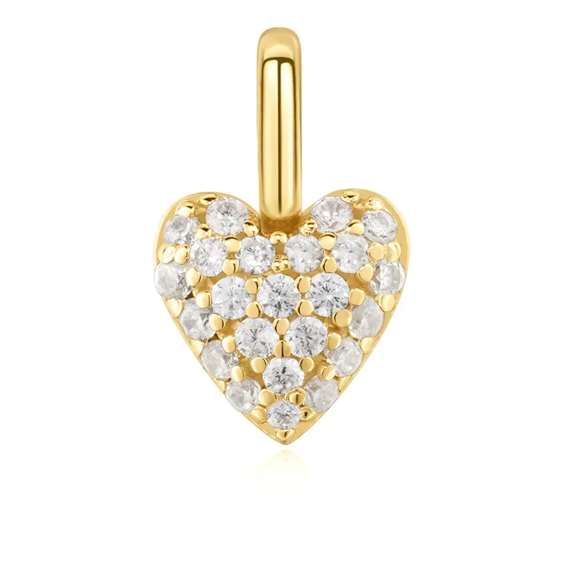 Ania Haie Guld HEART PAVE Berlock NC060-05G
