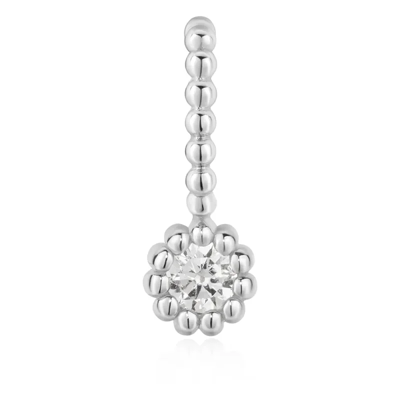 Ania Haie Silver ROUND BEADED BEZEL SET Berlock NC060-12H