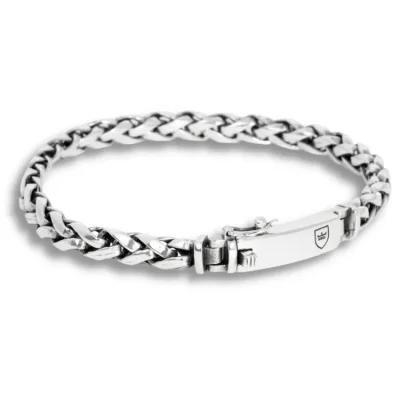 NOBEL by BILLGREN Silverarmband Flätat 21CM